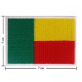 Benin Nation Flag Style-1 Embroidered Sew On Patch