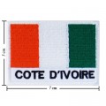 Cote D Ivoire Nation Flag Style-2 Embroidered Sew On Patch