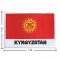 Kyrgyzstan Nation Flag Style-2 Embroidered Sew On Patch