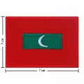 Maldives Nation Flag Style-1 Embroidered Sew On Patch