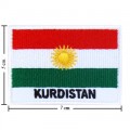 Kurdistan Nation Flag Style-2 Embroidered Sew On Patch