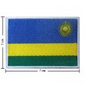 Rwanda Nation Flag Style-1 Embroidered Sew On Patch