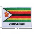 Zimbabwe Nation Flag Style-2 Embroidered Sew On Patch