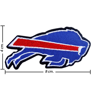Buffalo Bills vintage embroidered iron on patch 3.25” X 2.75” Grade A1
