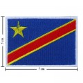 Democratic Republic Nation Flag Style-1 Embroidered Sew On Patch