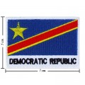 Democratic Republic Nation Flag Style-2 Embroidered Sew On Patch