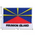 Reunion Nation Flag Style-2 Embroidered Sew On Patch