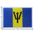 Barbados Nation Flag Style-1 Embroidered Sew On Patch