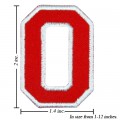 Alphabet O Style-2 Embroidered Sew On Patch