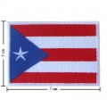 Puerto Rico Nation Flag Style-1 Embroidered Sew On Patch