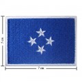 Micronesia Nation Flag Style-2 Embroidered Sew On Patch