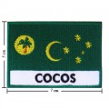 Cocos Keeling Nation Flag Style-2 Embroidered Sew On Patch