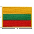 Lithuania Nation Flag Style-1 Embroidered Sew On Patch