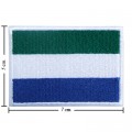 Sierra Leone Nation Flag Style-1 Embroidered Sew On Patch