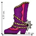 Cowgirl Boot Style-1 Embroidered Sew On Patch