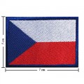 Czech Republic Nation Flag Style-1 Embroidered Sew On Patch